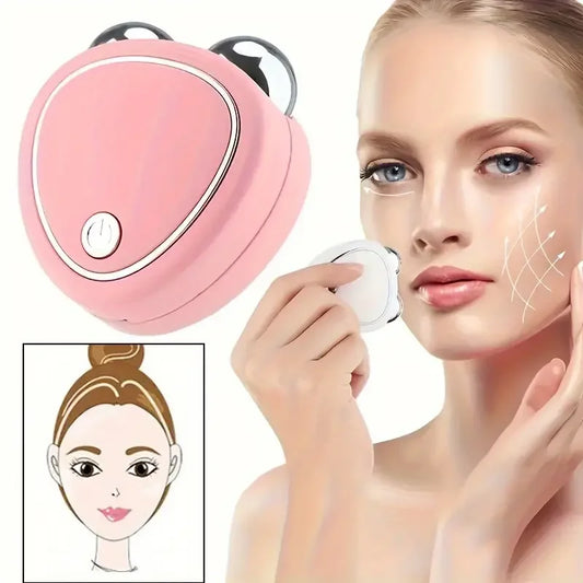 Mini Masajeador Facial GlowLift + Gel Conductor