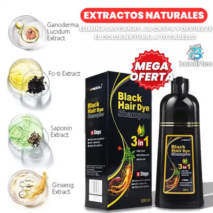 Shampoo HairBlack®  Plus Anti-Canas