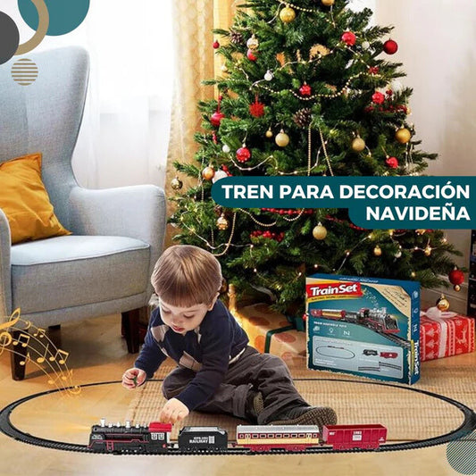 Tren Eléctrico Para Decoración Navideña