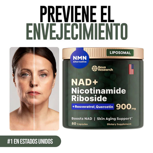 Nad + Nicotinamide Riboside 900mg Reus Research Resveratrol