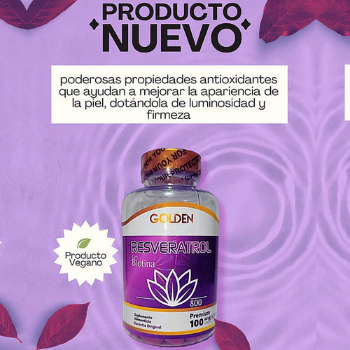 RESVERATROL Y BIOTINA +REGISTRO  INVIMA